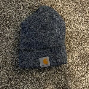 Carhartt Blue and Gray Knit Beanie